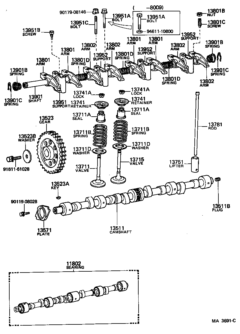  TOYOACE |  CAMSHAFT VALVE