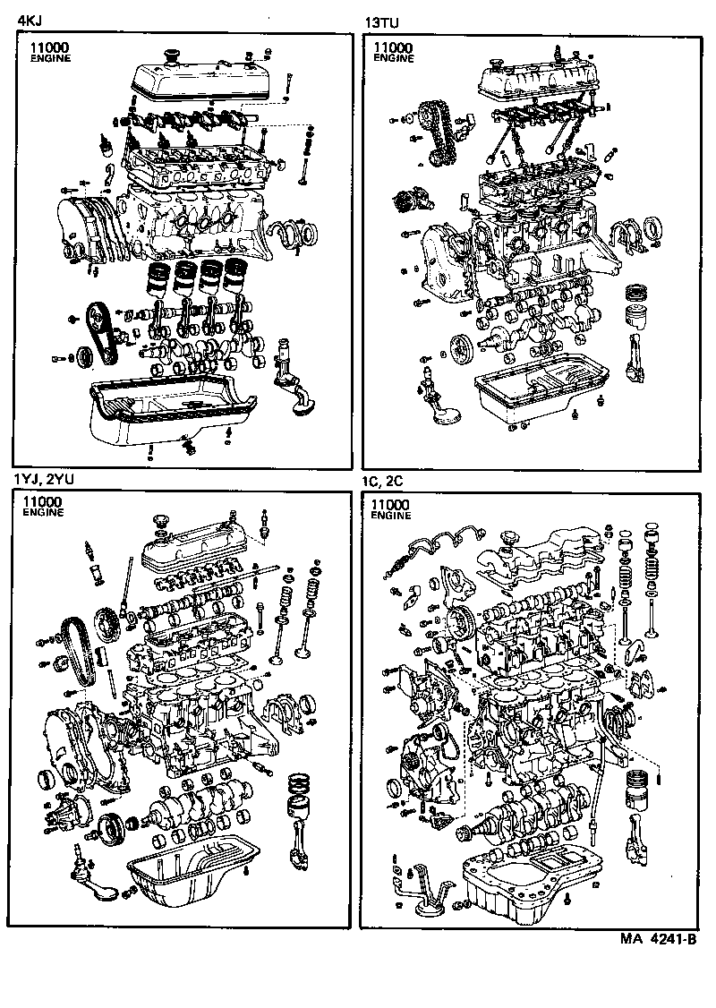  LITE TOWNACE TRUCK |  PARTIAL ENGINE ASSEMBLY