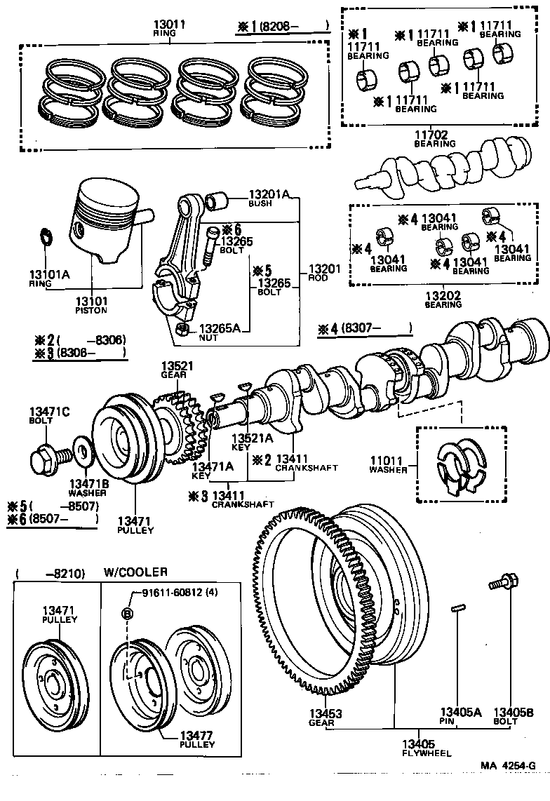  LITE TOWNACE TRUCK |  CRANKSHAFT PISTON