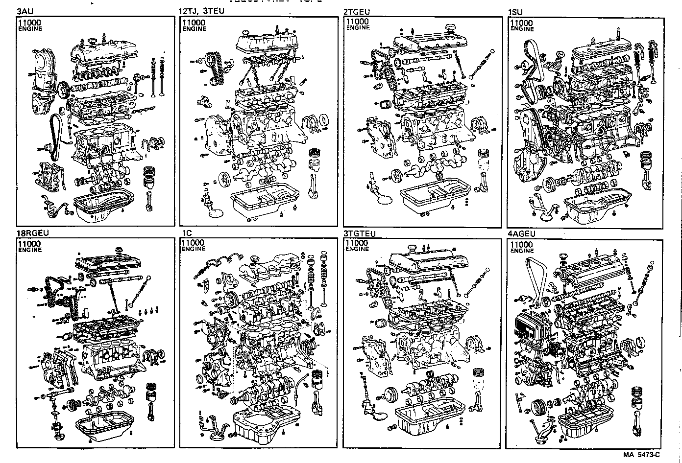  CARINA FR |  PARTIAL ENGINE ASSEMBLY