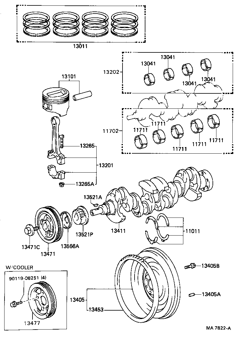  COROLLA |  CRANKSHAFT PISTON