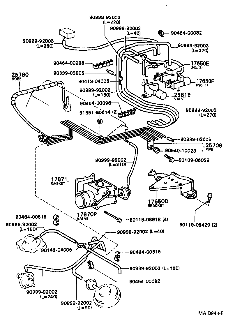  CAMRY VISTA |  VACUUM PIPING