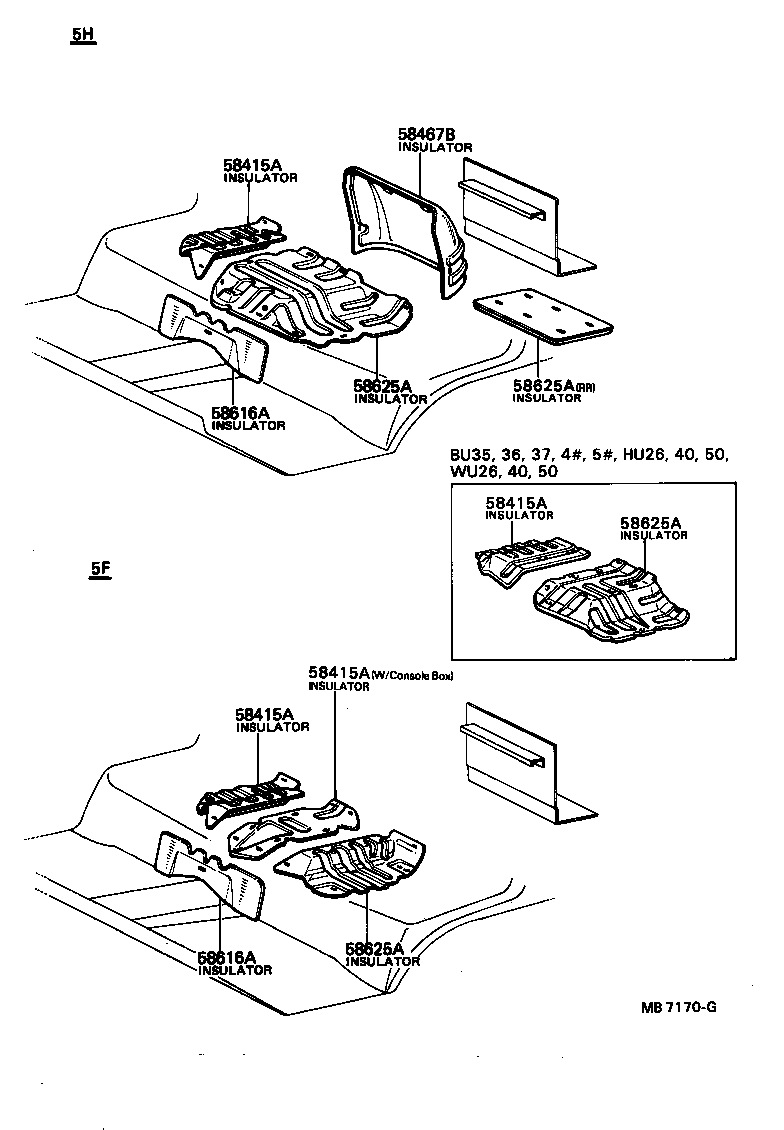  DYNA TOYOACE |  FLOOR INSULATOR