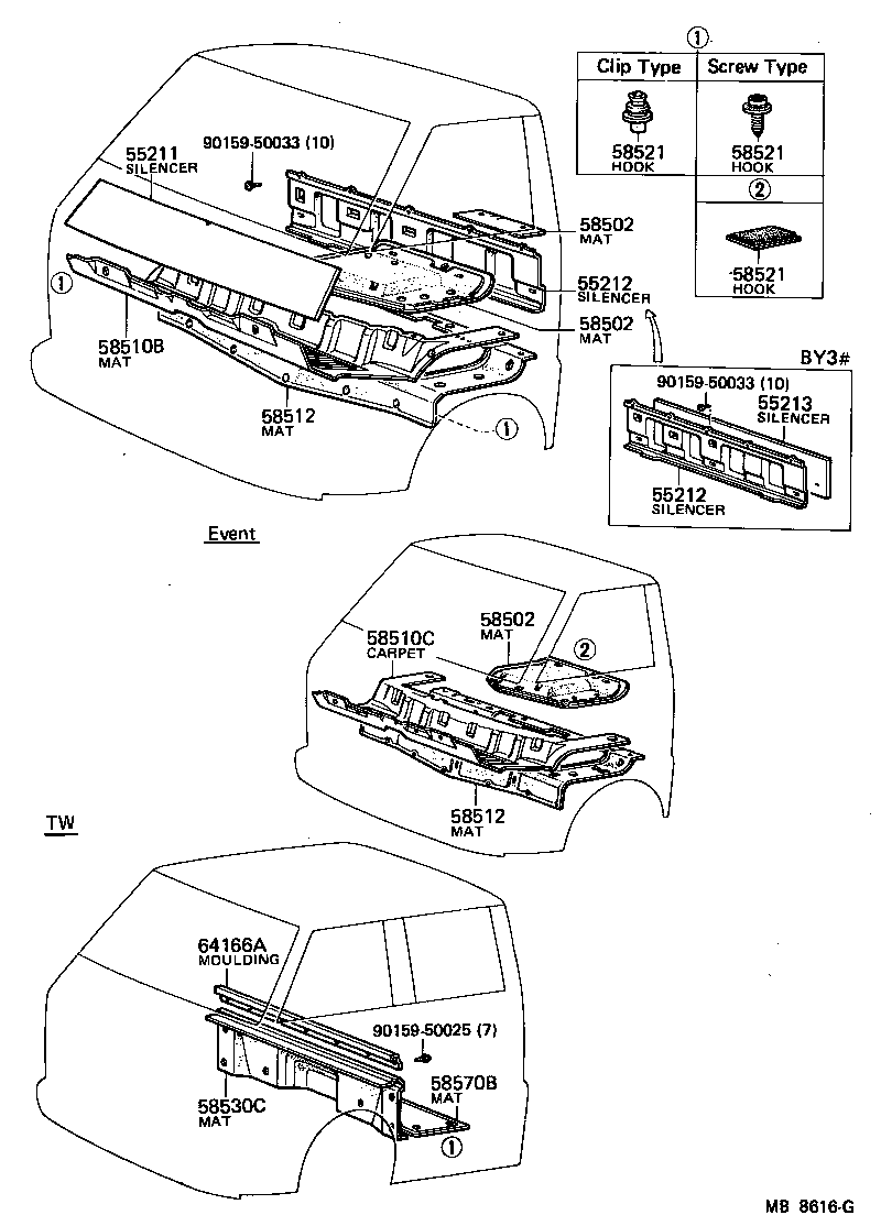  TOYOACE |  FLOOR MAT SILENCER PAD