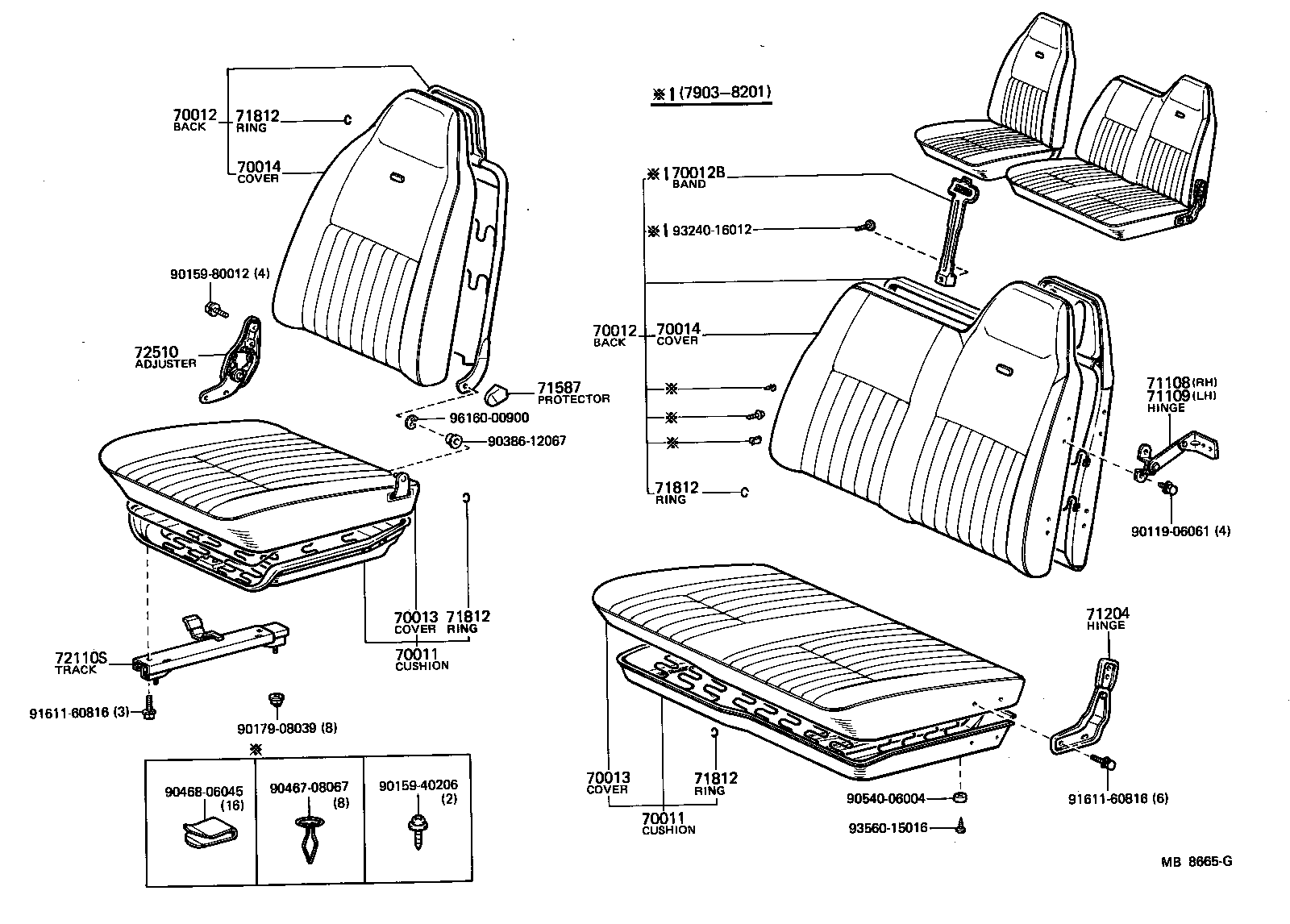  TOYOACE |  SEAT SEAT TRACK