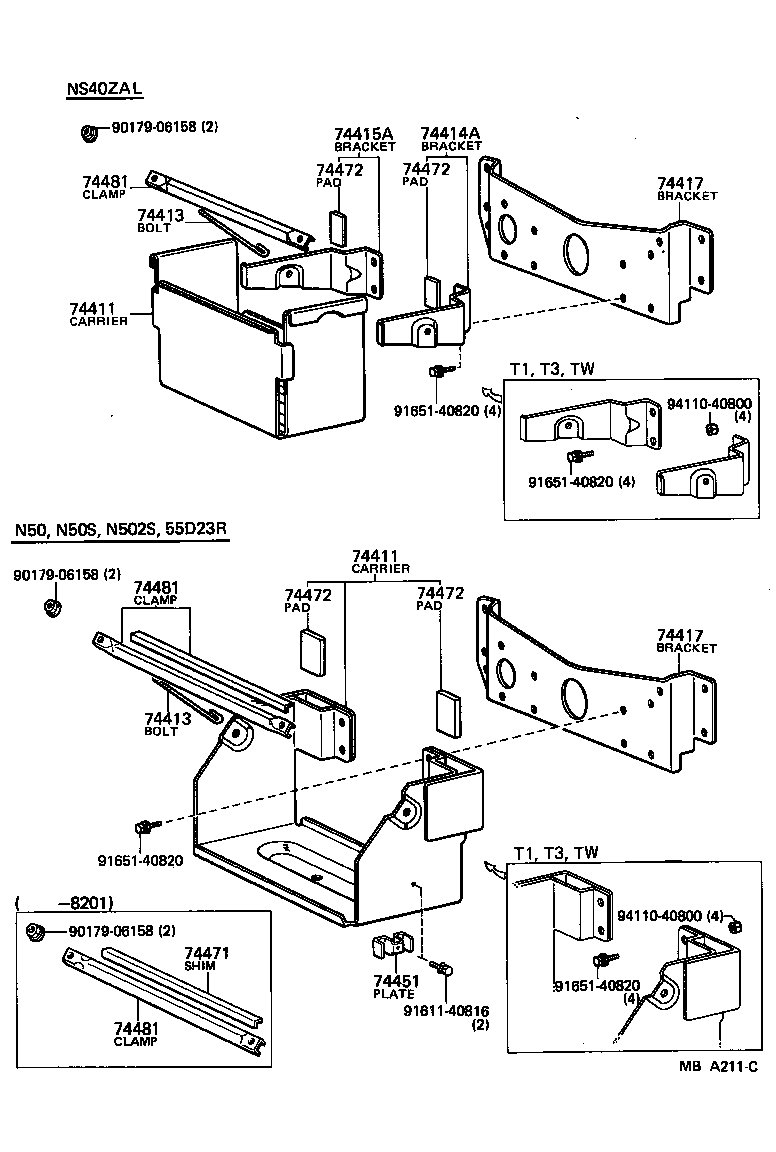  TOYOACE |  BATTERY CARRIER