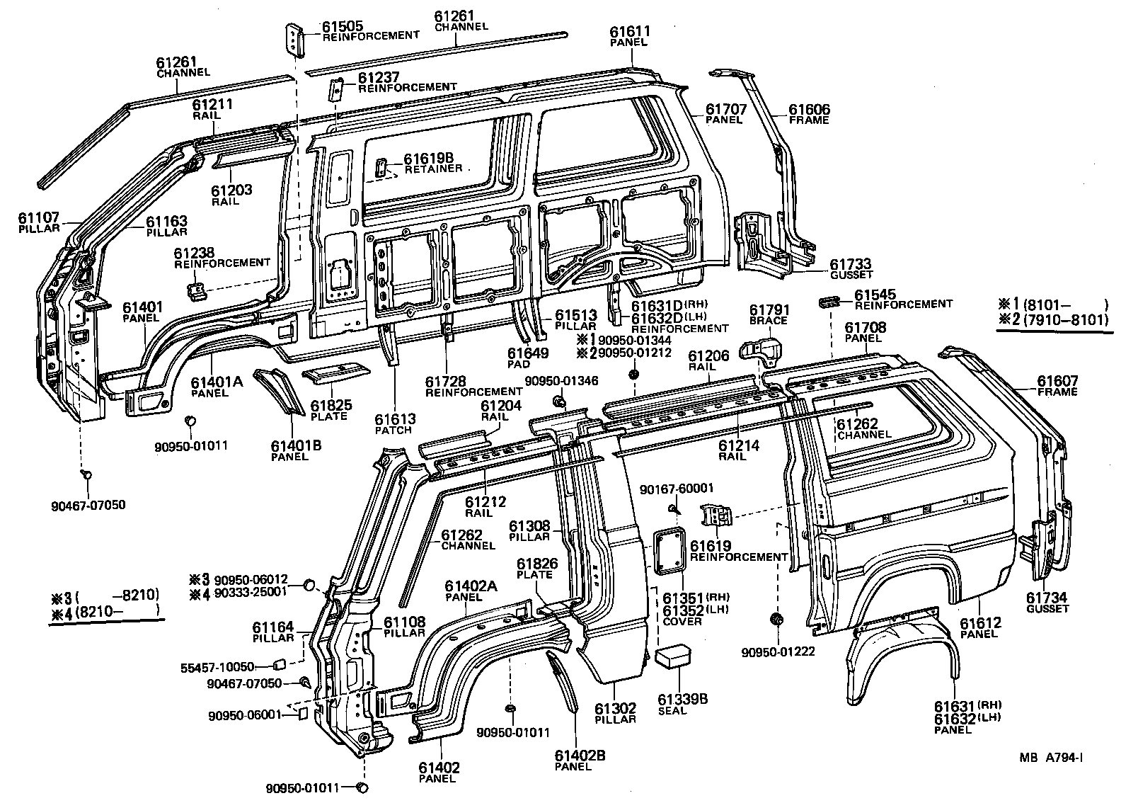  LITE TOWNACE TRUCK |  SIDE MEMBER