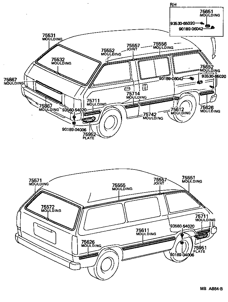  LITE TOWNACE TRUCK |  MOULDING