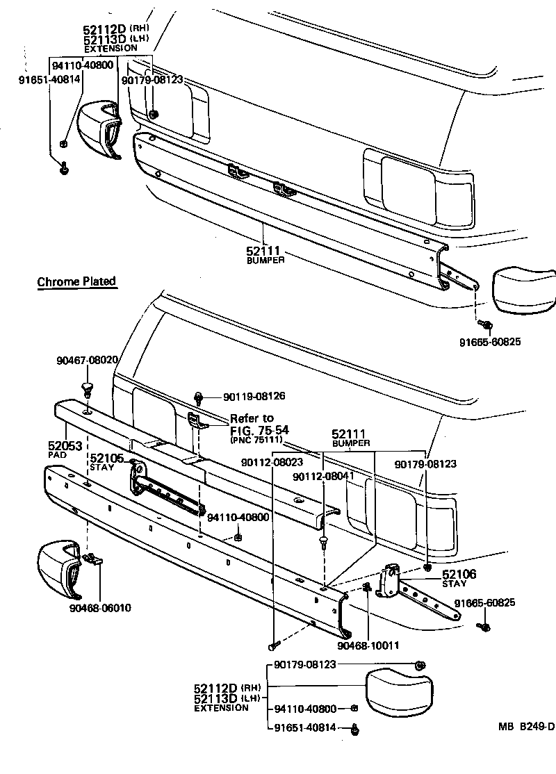  LITE TOWNACE TRUCK |  FRONT BUMPER BUMPER STAY