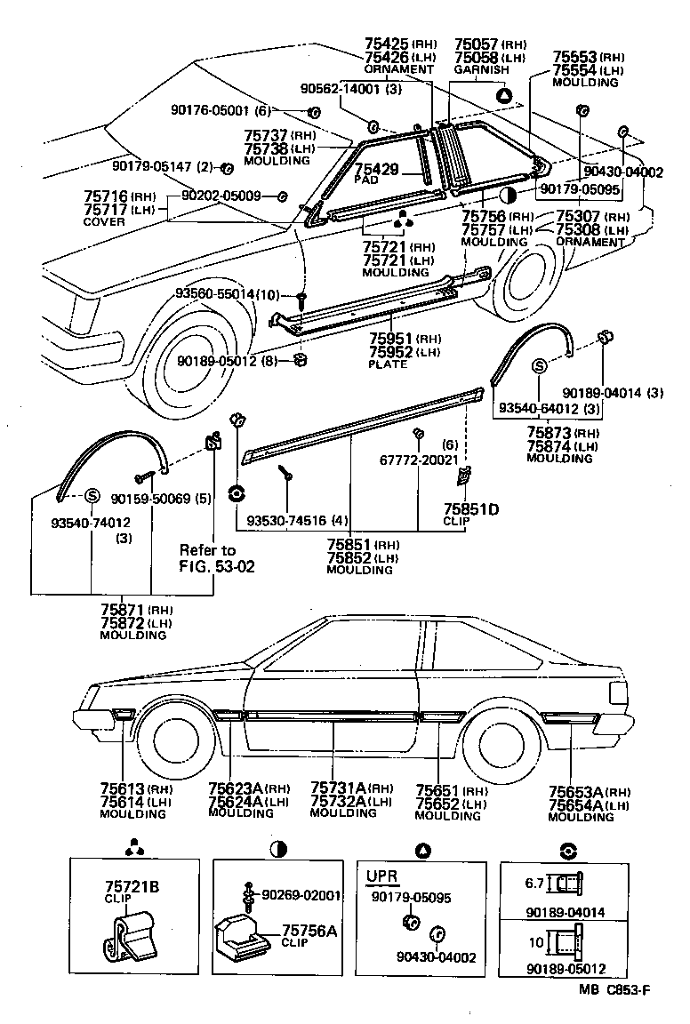  CARINA FR |  SIDE MOULDING