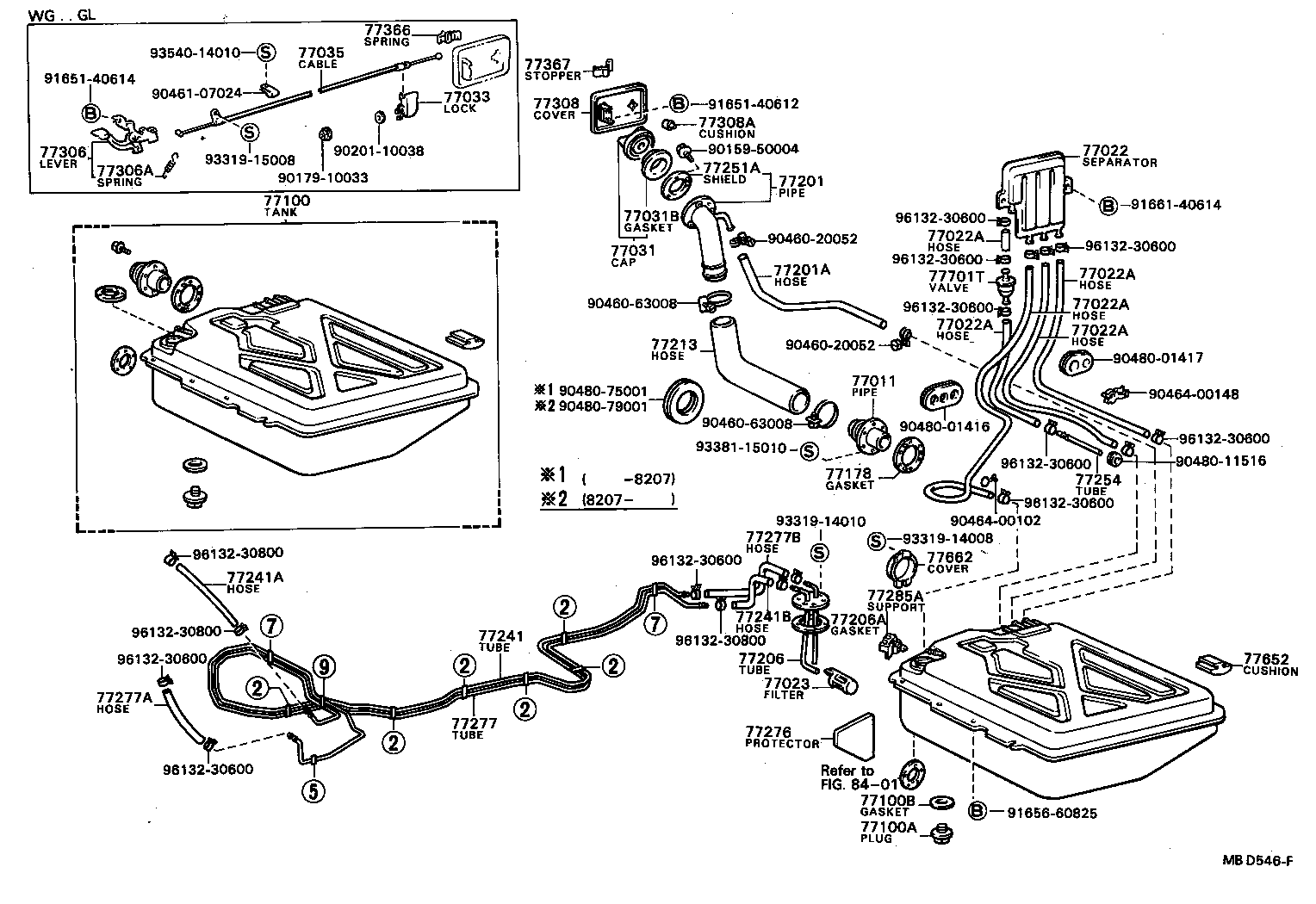  COROLLA |  FUEL TANK TUBE