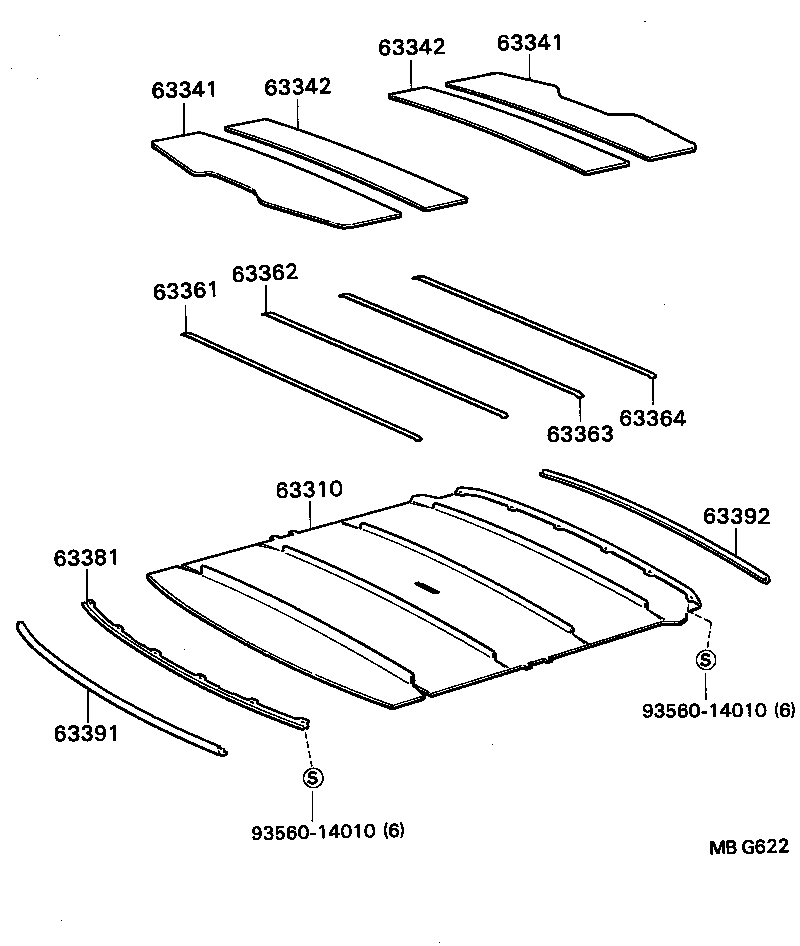  MARK 2 |  ROOF HEADLINING SILENCER PAD