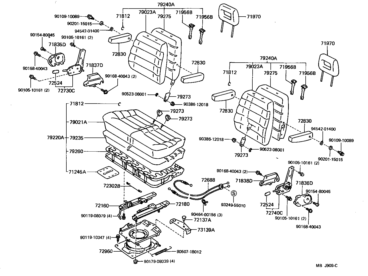  LITEACE VAN WAGON |  SEAT SEAT TRACK