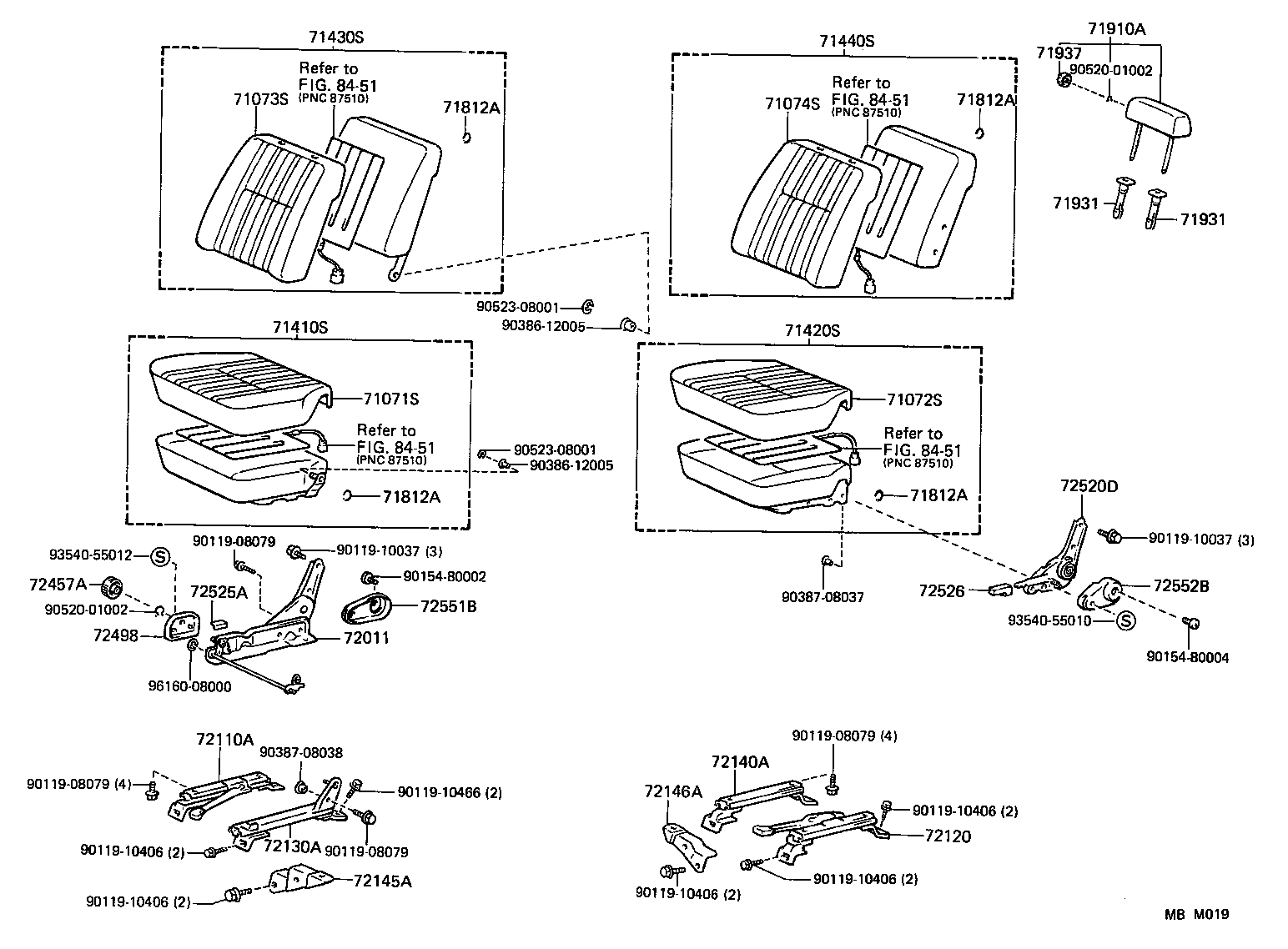  LAND CRUISER VAN |  SEAT SEAT TRACK