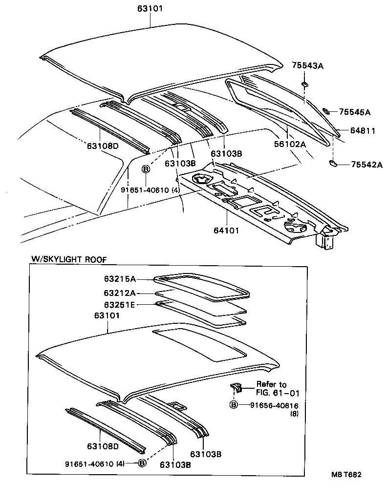  CENTURY |  ROOF PANEL BACK WINDOW GLASS