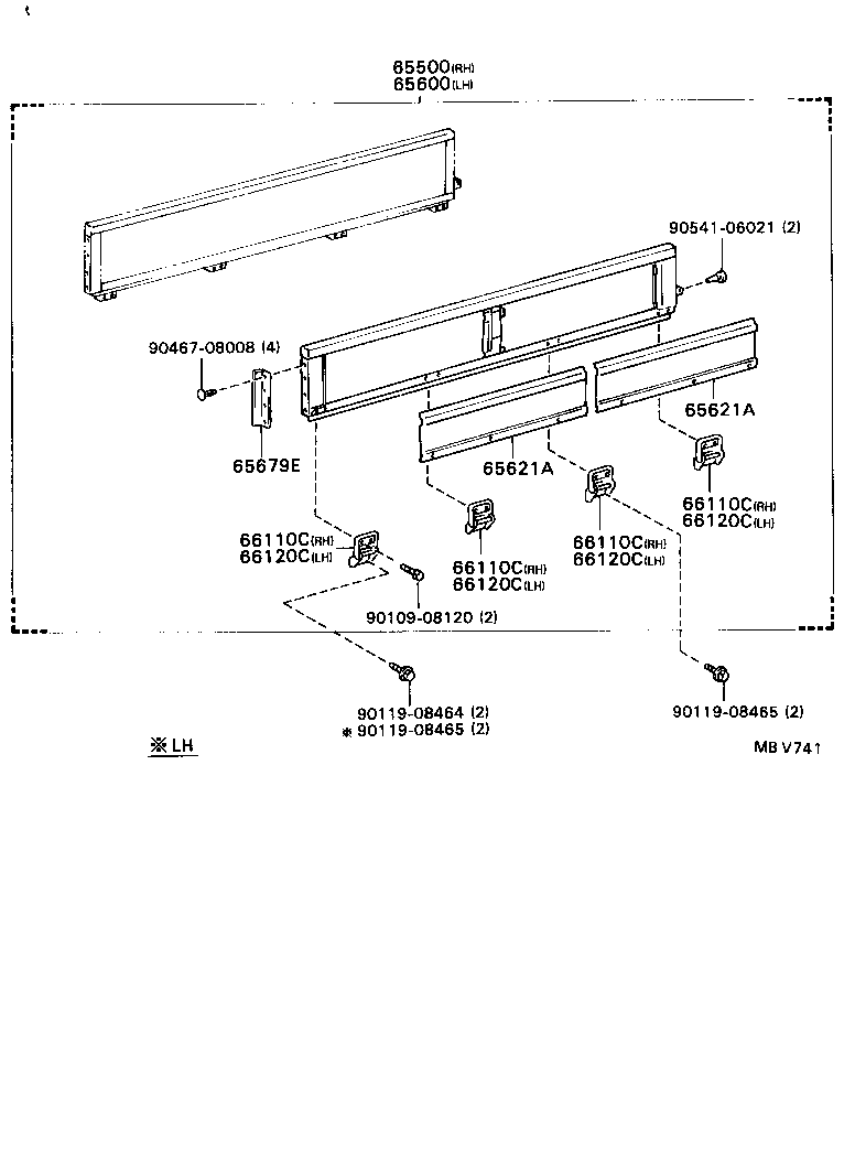  DYNA TOYOACE |  REAR BODY SIDE PANEL