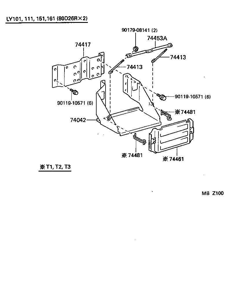  HIACE TRUCK |  BATTERY CARRIER