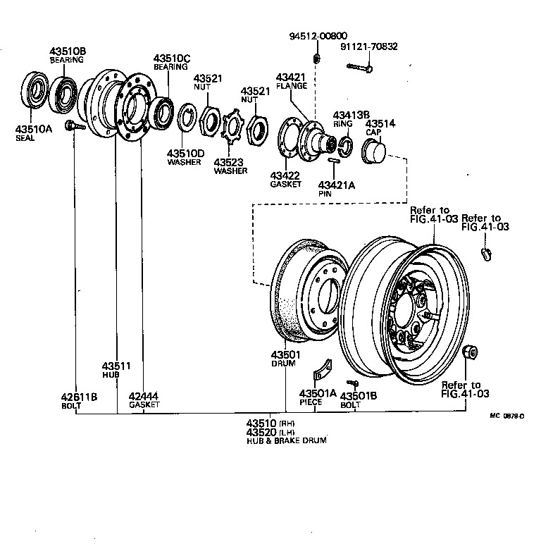  LAND CRUISER 40 50 |  FRONT AXLE HUB