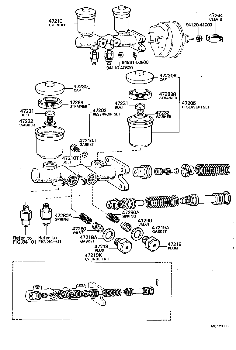  LAND CRUISER 40 50 |  BRAKE MASTER CYLINDER