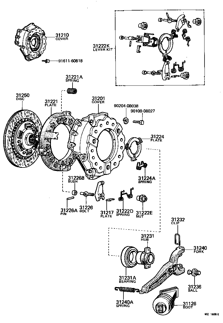  LAND CRUISER 40 50 |  CLUTCH RELEASE FORK