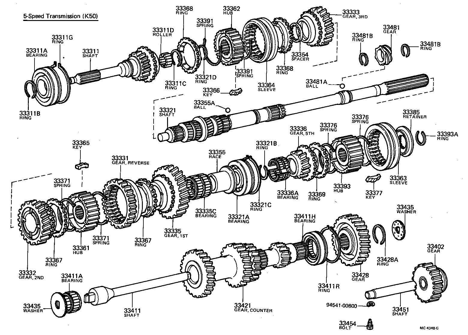  COROLLA |  TRANSMISSION GEAR MTM