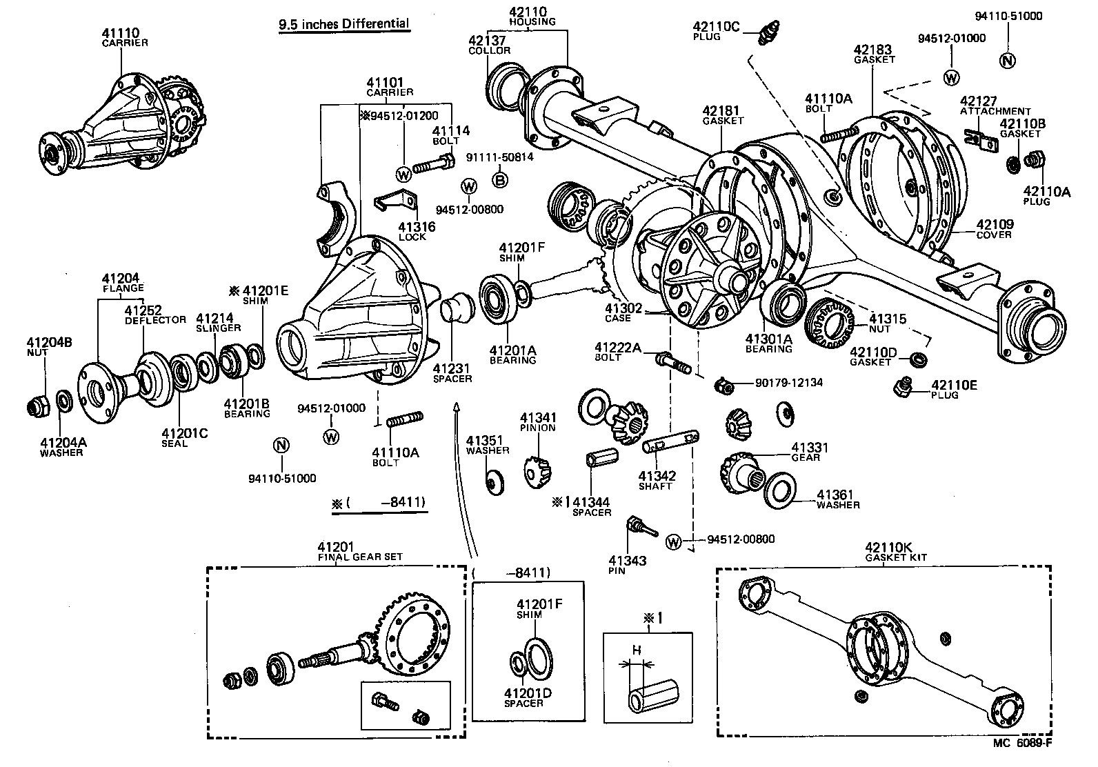  TOYOACE |  REAR AXLE HOUSING DIFFERENTIAL