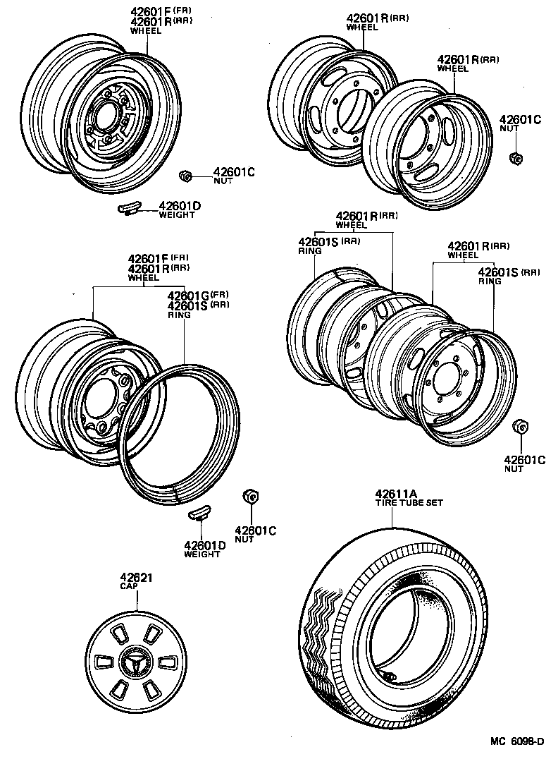  TOYOACE |  DISC WHEEL WHEEL CAP