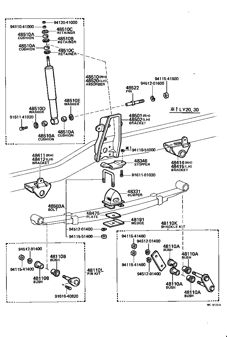  TOYOACE |  FRONT SPRING SHOCK ABSORBER