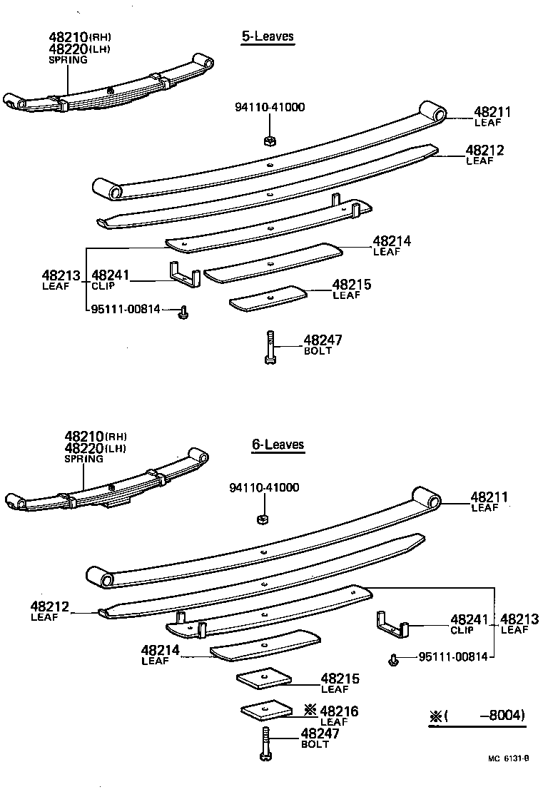  TOYOACE |  REAR SPRING SHOCK ABSORBER