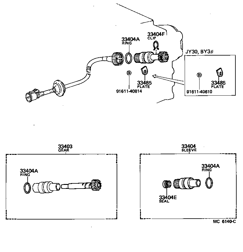  TOYOACE |  SPEEDOMETER DRIVEN GEAR MTM