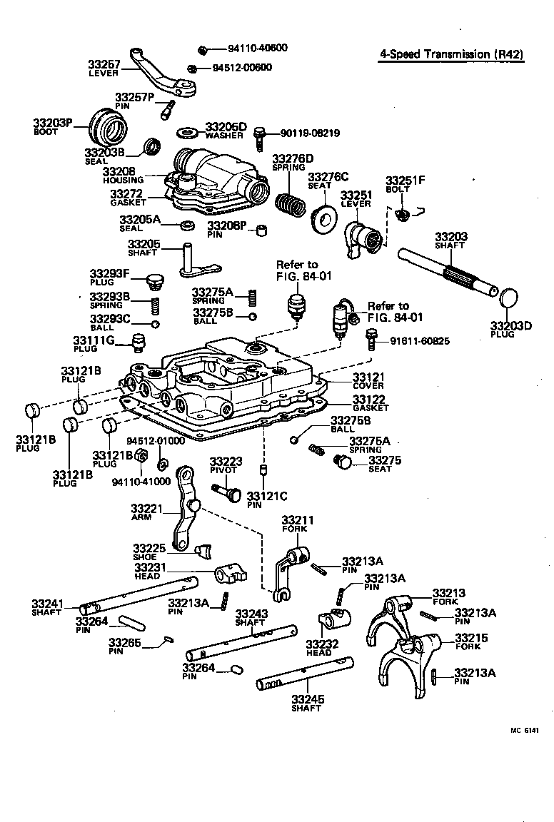  TOYOACE |  GEAR SHIFT FORK LEVER SHAFT MTM