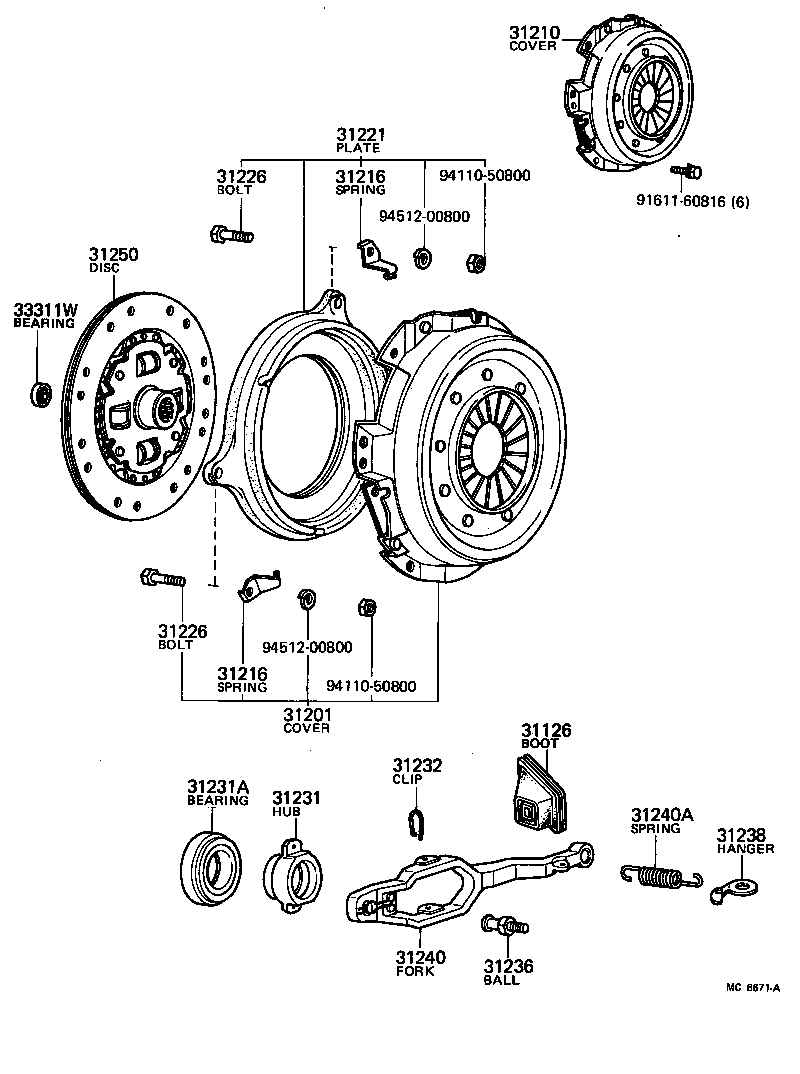  LITE TOWNACE TRUCK |  CLUTCH RELEASE FORK