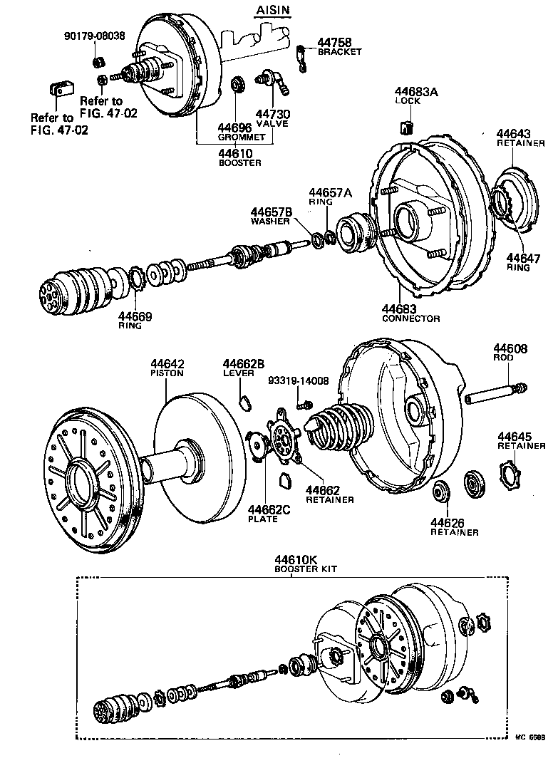  LITE TOWNACE TRUCK |  BRAKE BOOSTER VACUUM TUBE