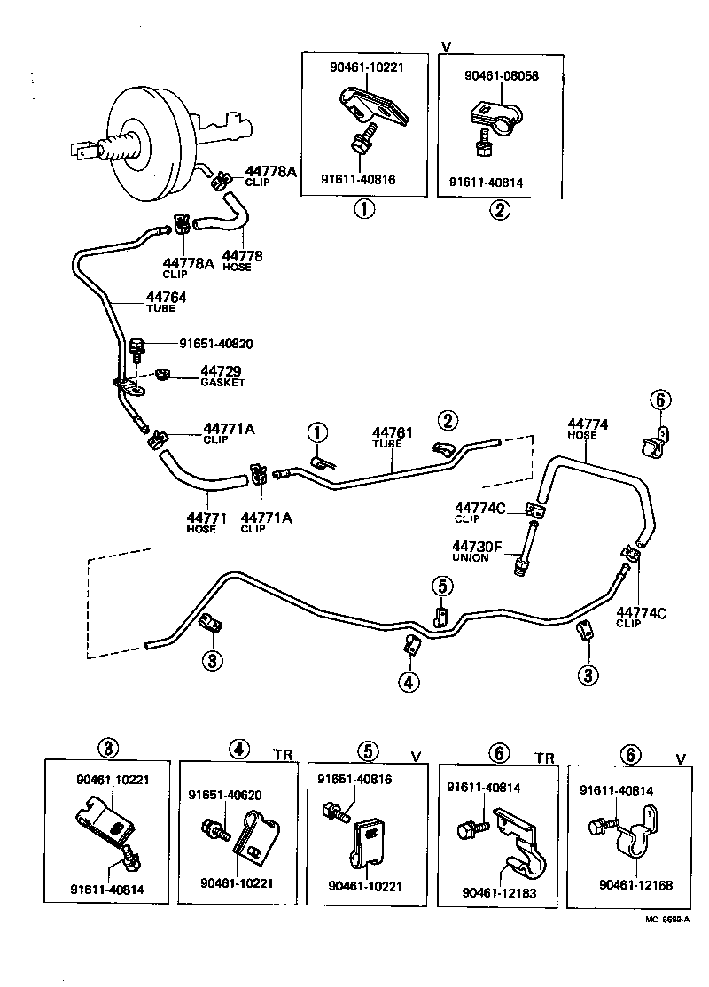  LITE TOWNACE TRUCK |  BRAKE BOOSTER VACUUM TUBE