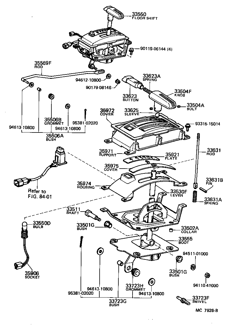  CARINA FR |  SHIFT LEVER RETAINER