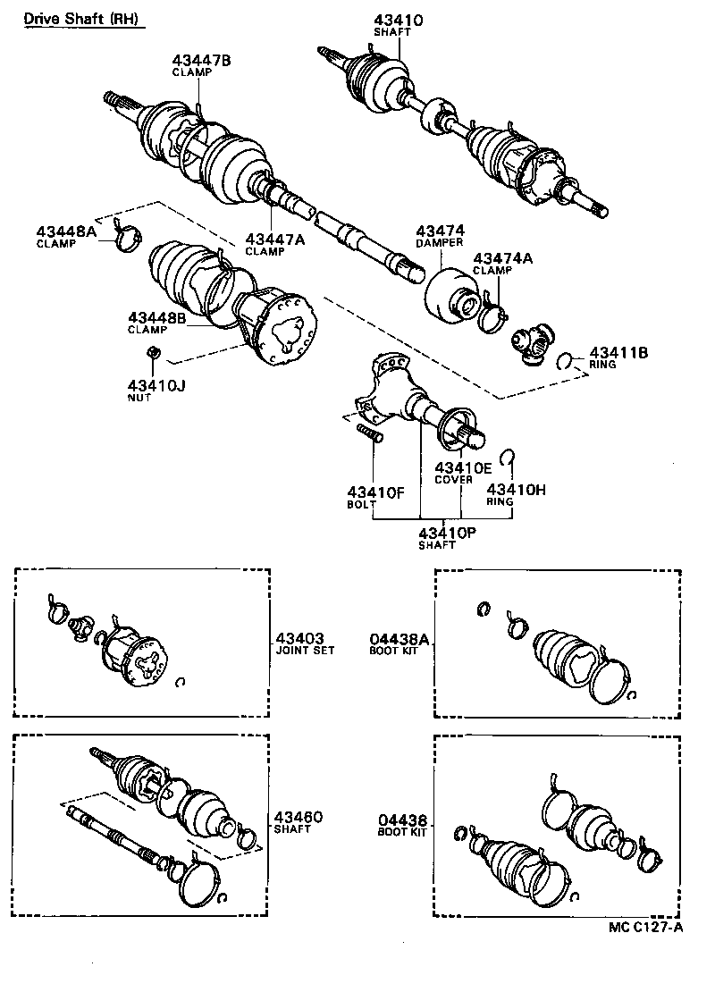  COROLLA |  FRONT DRIVE SHAFT