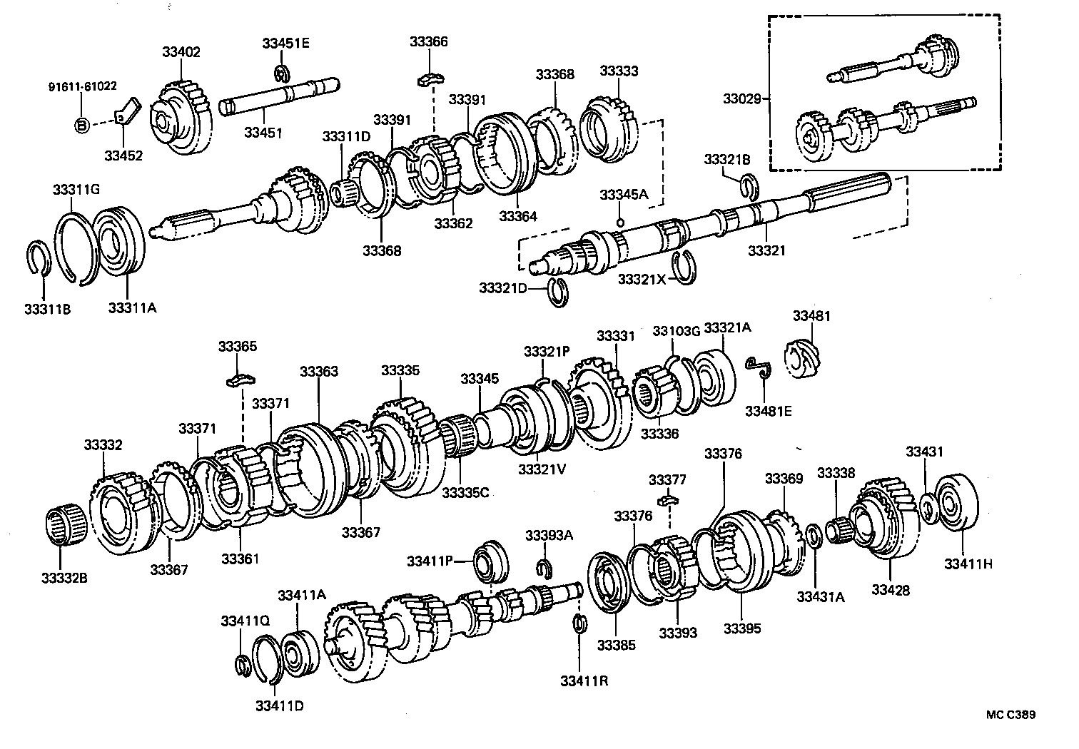  COROLLA |  TRANSMISSION GEAR MTM