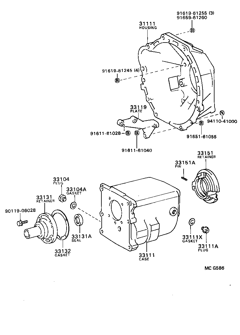  TOWN MASTERACE V WG |  CLUTCH HOUSING TRANSMISSION CASE MTM