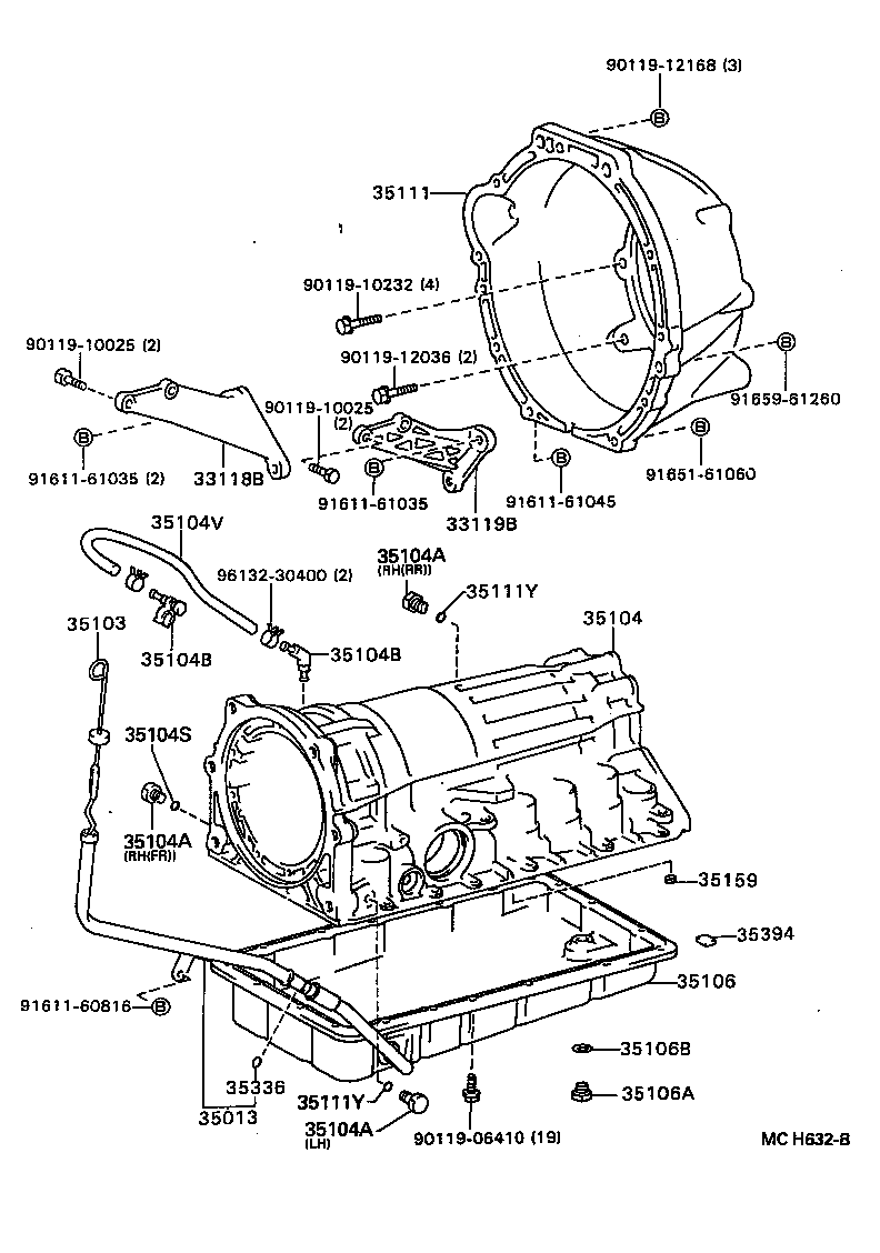  HILUX |  TRANSMISSION CASE OIL PAN ATM