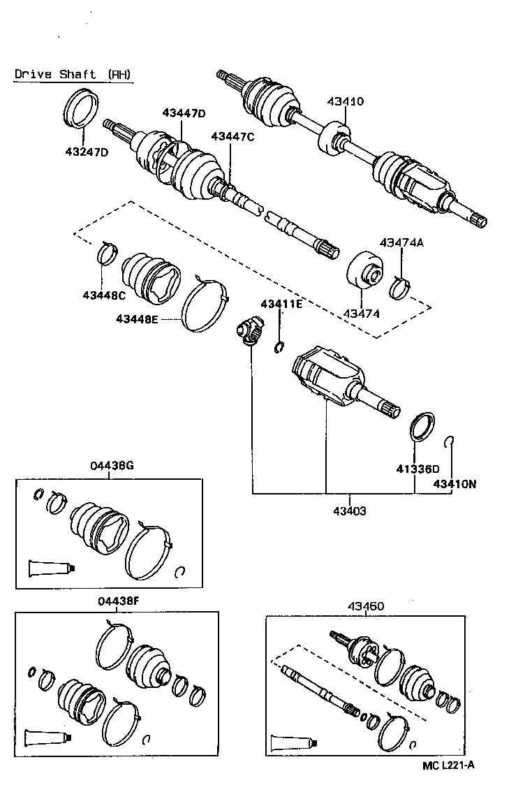  CORSA TERCEL |  FRONT DRIVE SHAFT