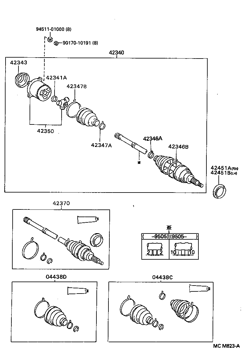  CORONA |  REAR AXLE SHAFT HUB