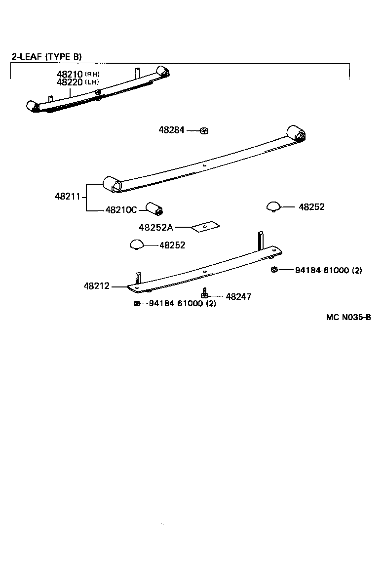  LITE TOWNACE V WG |  REAR SPRING SHOCK ABSORBER