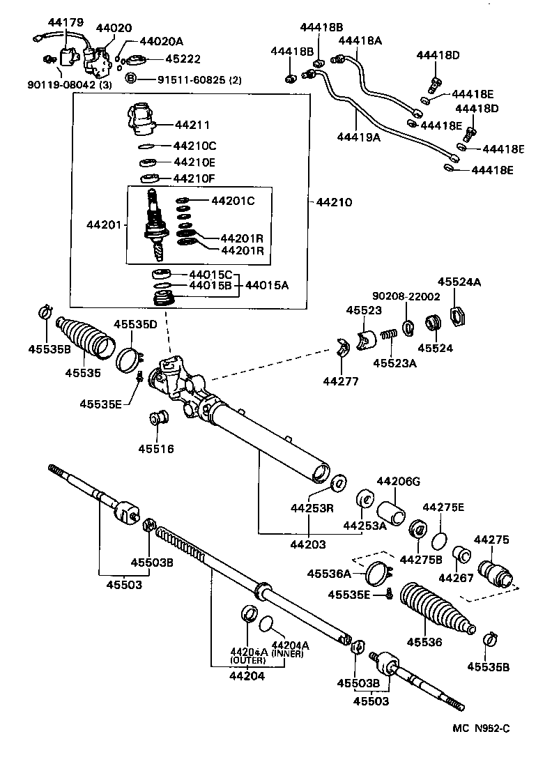  MARK 2 |  FRONT STEERING GEAR LINK