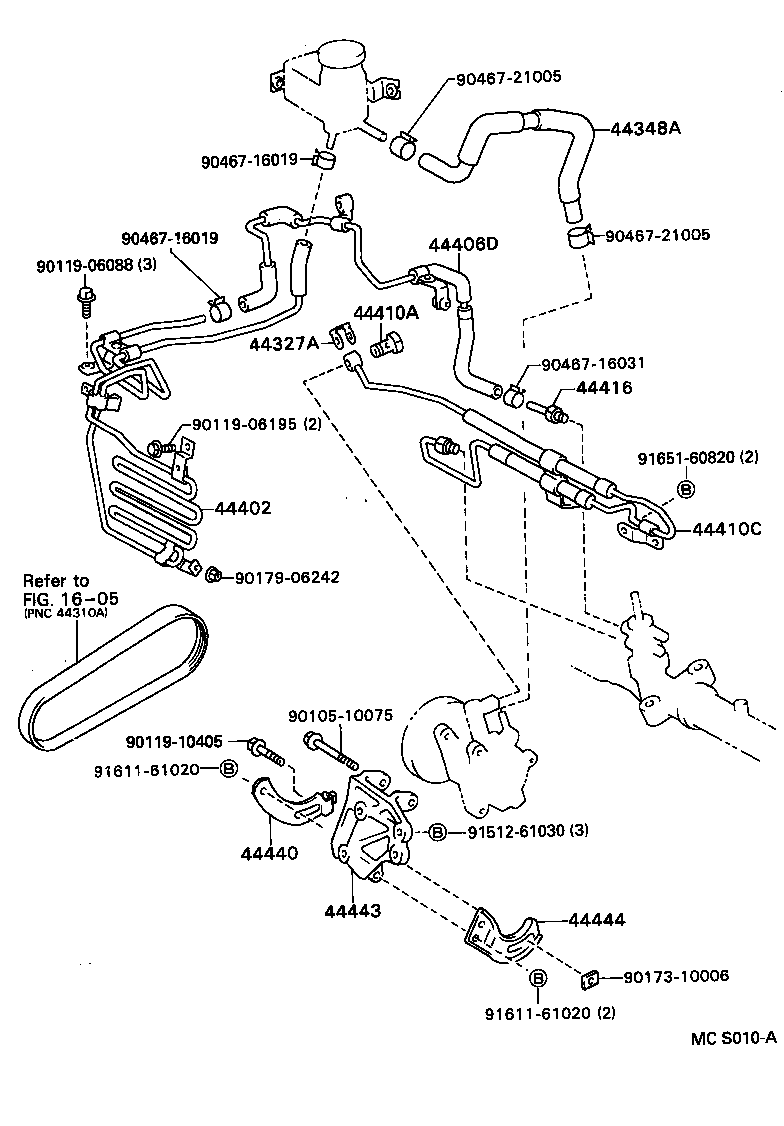 CARINA FF |  POWER STEERING TUBE