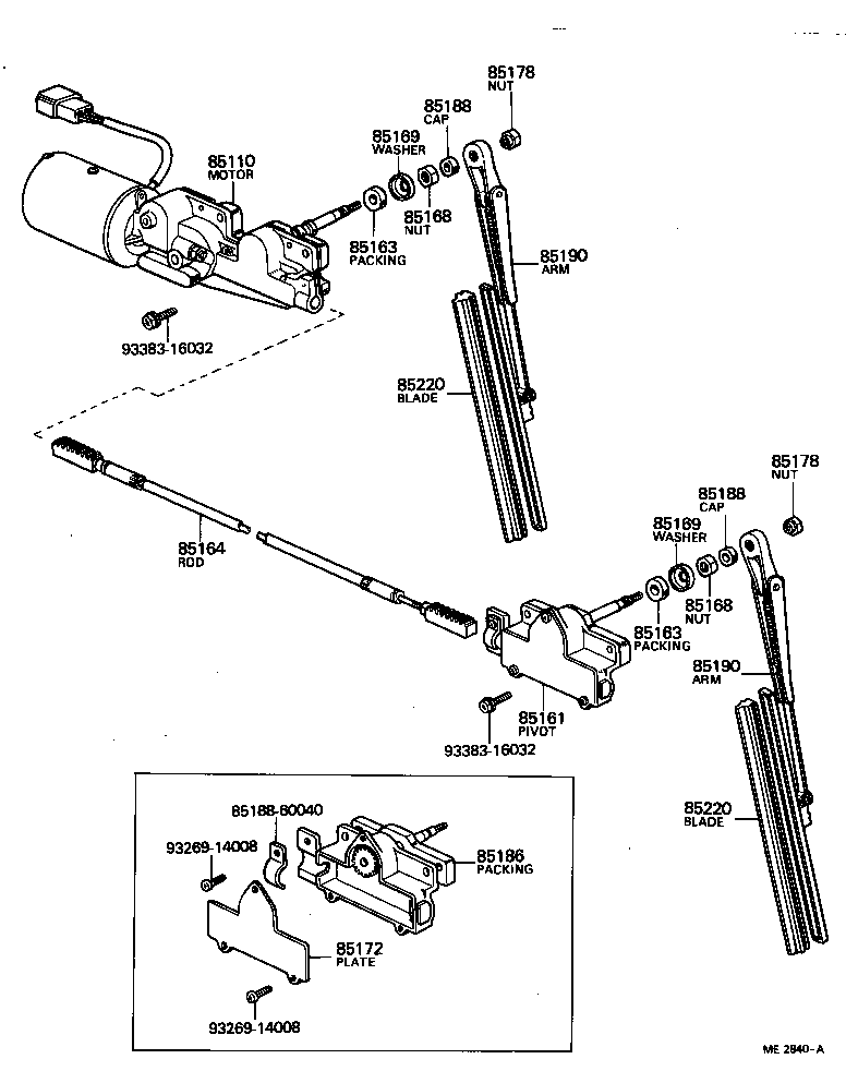  LAND CRUISER 40 50 |  WINDSHIELD WIPER