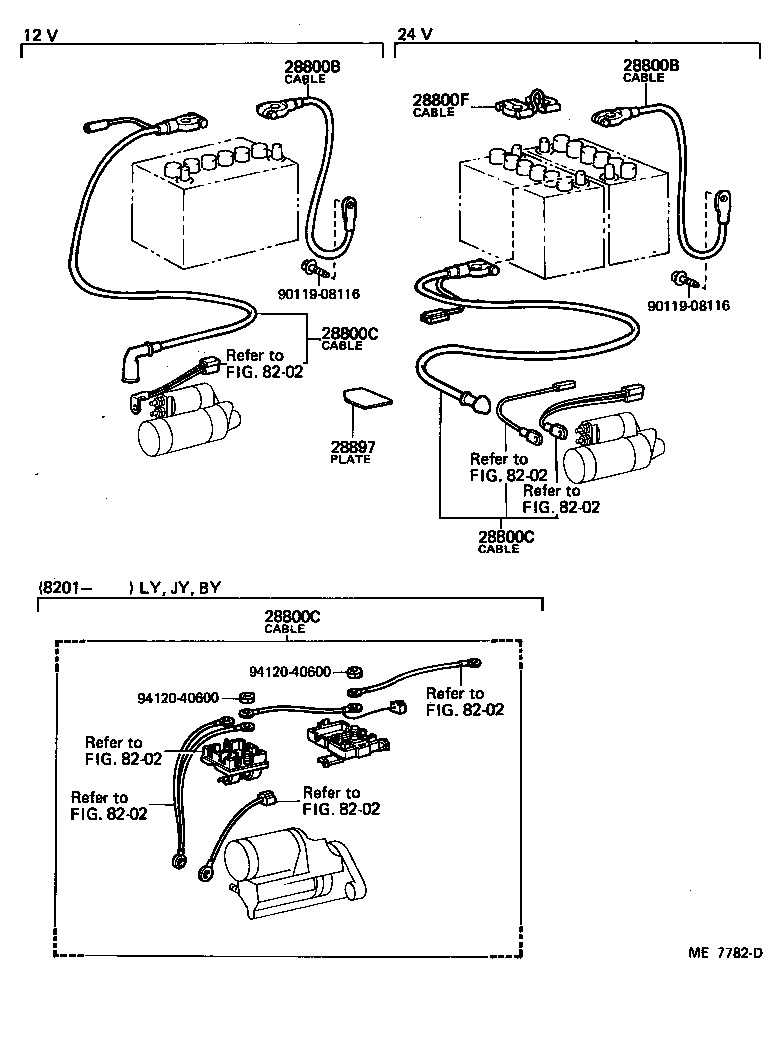  TOYOACE |  BATTERY BATTERY CABLE