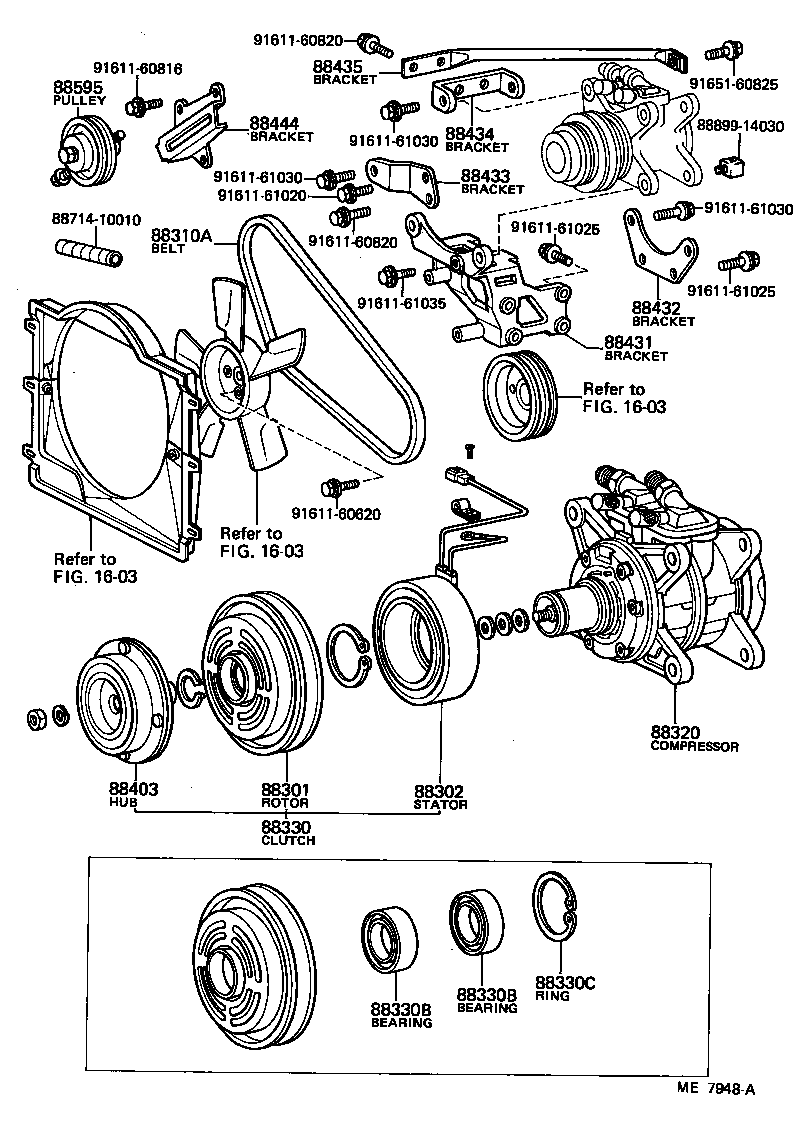  TOYOACE |  HEATING AIR CONDITIONING COMPRESSOR