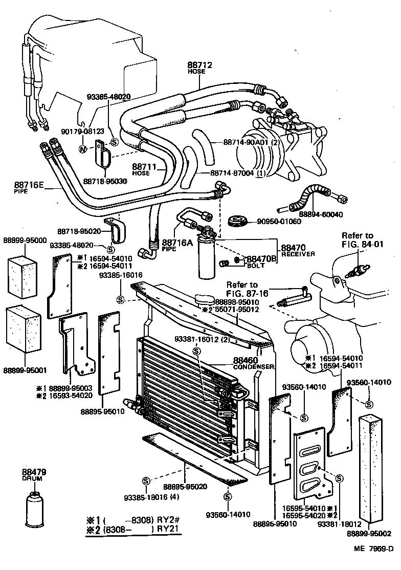  TOYOACE |  HEATING AIR CONDITIONING COOLER PIPING