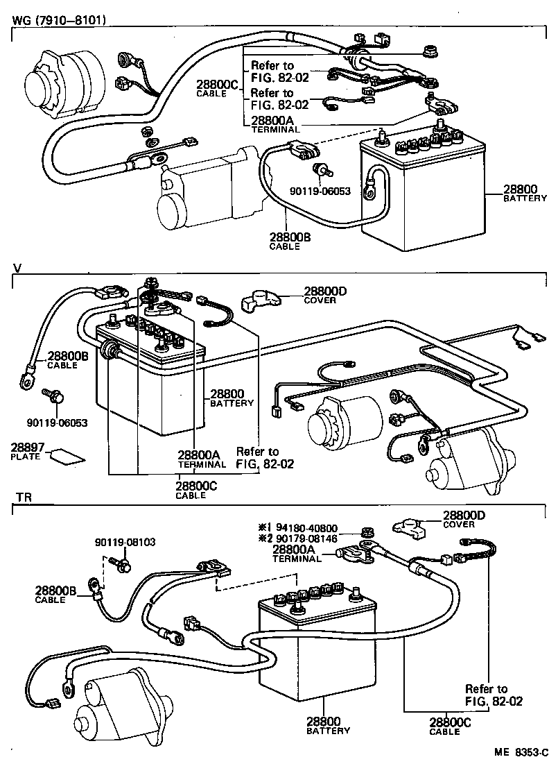  LITE TOWNACE TRUCK |  BATTERY BATTERY CABLE