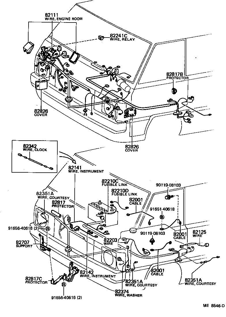  LITE TOWNACE TRUCK |  WIRING CLAMP